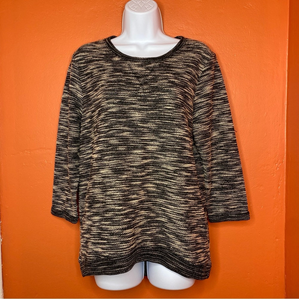 H&M Women’s Knit 3/4 Sleeve Scoop Neck Pullover Sweater